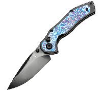 Kansept Apollo Mirror DLC CPM S35VN Blackwash Titanium, Timascus Crossbar lock K2107V5