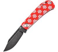 Kansept Bevy Rouge G10 avec motif Flocon de Neige