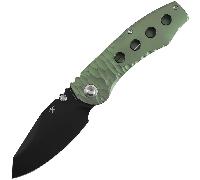 Kansept CAVEMAN Blackwash CPM 20CV, Anodisé Vert et Ti Stonewashed K1110A3