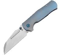 Kansept Dreadnaught Stonewashed CPM S35VN, Ti Anodisé Bleu