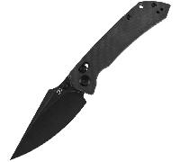 Kansept Fenrir Black Stonewashed CPM S35VN, Fibre de Carbone Twill K1034V5
