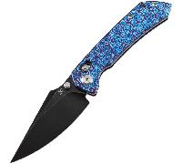 Kansept Fenrir Black Stonewashed CPM S35VN, Timascus K1034V6
