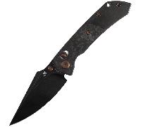 Kansept Fenrir KNFS Exclusive, M390 Blackwash, Motif Rose