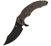 Kansept Gilgamesh Blackwash CPM S35VN Copper Carbon Fiber,Blackwash Titanium K1128A4