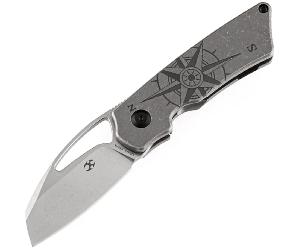 Kansept Goblin CPM-S35VN Titane Bronze avec Motif Boussole K2016A4