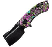 Kansept Mini Korvid Black Stonewashed 154CM G10 avec Impression Undead-Violet T3030B3
