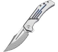KANSEPT Orion CPM S35VN avec fraisage CNC 0,137''/3,5mm Anodisé bleu et Machine