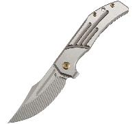 Kansept Orion Machine Satin CPM S35VN with CNC Milling Bronze Anodized Titanium K1089B3