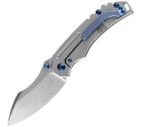 Kansept Pelican EDC (Left-handed) Stonewashed CPM-S35VN Stonewashed Titanium K1018L3