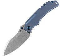 Kansept Pelican EDC Stonewashed CPM-S35VN Titane Anodisé Bleu K1018A6