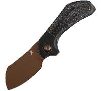 Kansept Pluto - Rose Gold S90V with Blackwash Titanium, Black Micarta handle K3129A4