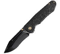 KANSEPT Superhawk Blackwash CPM S35VN 0,157" / 4,0mm Titane & Fibre de Carbone Shred K1084B2
