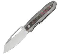 Kansept Thunderhead Satin CPM S35VN, Ti Stonewashed avec 80S Camo CF K1106A4