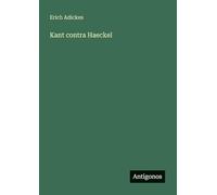 Kant contra Haeckel
