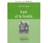 Kant et la finalité