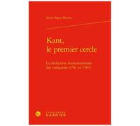 Kant, Le Premier Cercle - La Déduction Transcendantale Des Catégories (1781 Et 1787)