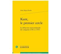 Kant, Le Premier Cercle - La Déduction Transcendantale Des Catégories (1781 Et 1787)