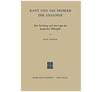 Kant Und Das Problem Der Analogie