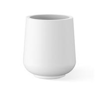 Kante Grand Pot de Fleurs Rond en béton Tulipe Blanc Pur, 29,5 cm de Profondeur