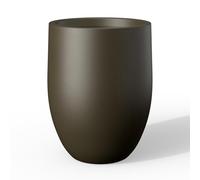 Kante Grande jardinière en béton de 55 cm de Hauteur d’intérieur et extérieur, Pot de Fleurs avec Trou de Drainage pour terrasse, Jardin, Maison, décoration Moderne pour Fleurs et Arbre, Marron foncé