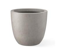Kante Pot de Fleurs Rond léger et Durable pour extérieur, béton Poli, 45,7 cm de Large