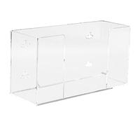 Kantek Distributeur mural de boîte à gants en acrylique, capacité unique, pour une utilisation dans les services alimentaires, les soins de santé, les hôpitaux, les restaurants, 26,2 x 9,7 x 13,5 cm,