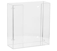 Kantek Distributeur mural de boîte à gants en acrylique, double capacité (2) boîtes, pour une utilisation dans les services alimentaires, les soins de santé, les hôpitaux, les restaurants, 26,2 x 9,7
