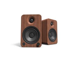 Kanto Enceintes Actives HiFi Bluetooth YU4 Noyer Vendues par Paire