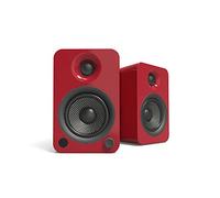 Kanto Enceintes bibliothèques YU4 avec préampli Phono et Bluetooth - (Rouge Brillant)