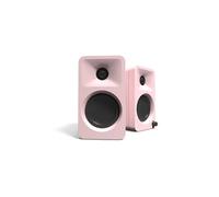 Kanto ORA 100W Powered Bi-amp Reference Desktop Computer Speakers w/Bluetooth 5.0 & USB-C | 100 Hz Crossover | Reference Quality Sound | Pair | Pink