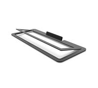 Kanto S10 Barre de son coudée à profil bas et support d'enceinte à canal central pour home cinéma | Noir