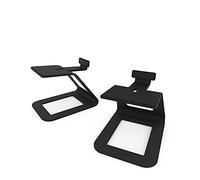 Kanto SE6 Supports de haut-parleurs de bureau surélevés pour grands haut-parleurs d'étagère et moniteurs de studio de 5 à 7" | 17,5 cm de haut | Supporte 10 kg | Rembourrage en silicone de 2,5 mm |