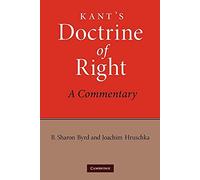 Kant's Doctrine of Right: A Commentary-