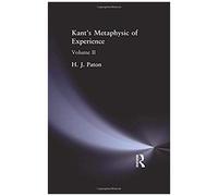 Kant's Metaphysic Of Experience