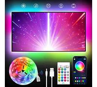 KANTUTOE Ruban LED TV, 7M TV LED pour 75"- 100" TV, musique sync Bluetooth app et télécommande TV LED Strip USB alimenté pour chambre/jeux