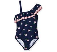 Kanu Surf Girls' Morgan Floral Ruffle One-Shoulder 1-Piece Swimsuit