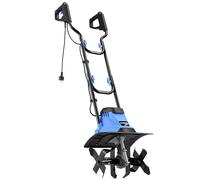 KANWOD Motobineuse Électrique, 1500 W, Largeur 36 cm & Profondeur 22 cm de Travail, Poignée Pliable, Lames Robustes à 4 Bras, pour Retourner et Aérer la Terre, Noir/Bleu