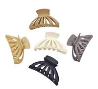 KANXINR Lot de 5 pinces à cheveux requin pour femme pour cheveux épais et volumineux de 9 cm, accessoires de cheveux pour femmes et filles, cadeaux neutres, 5 couleurs