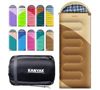 KANYAK Sac de Couchage Chaud et léger Compressible pour randonnée, Trekking et Camping au Printemps, été, Automne, Meilleur Cadeau pour la Famille, Les Amis, Les Amoureux ou Les sans-abri