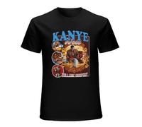 Kanye-West-College-Dropout-Rap-Hip-Hop-Oversize-T-Shirt-Personalized-Men-Clothing-Short-Sleeve-Streetwear Black XL