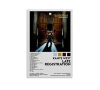 Kanye West Late Registration Poster Toile Art Peinture à l'huile Peintre mural Décoration intérieure Album de musique Célébrité Peinture décorative classique Art mural décoratif Style sans cadre 30 x