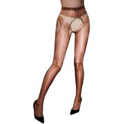 KANYULOVE Collant Femme Brillant Huileux 3 Deniers Bas pour porte-jarretellesTaille collant ouvert