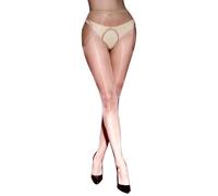 KANYULOVE Collant Femme Brillant Huileux 3 Deniers Bas pour porte-jarretellesTaille collant ouvert