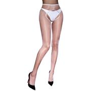 KANYULOVE Collant Femme Brillant Huileux 3 Deniers Bas pour porte-jarretellesTaille collant ouvert