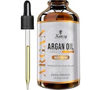 Kanzy Huile d'Argan Pour Cheveux, Peau, Corps, Ongles 100% Pure Moroccan Pressée à Froid Argan Oil en Bouteille Verre, Anti-âge Antirides Peau et Des Cheveux Brillants 100ml