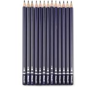 Kaojl-0s43567 Hb 12pièce(S) Crayon Graphite-Crayons Graphite (Hb,Bleu,Argent,Hexagonal,Boîte Avec Crochet,12 Pièce(S))
