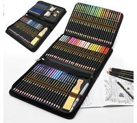 Kaojl-Crayons Aquarellables Professionnelle,96pcs Crayons De Couleur Aquarelle En Crayon Dessin Pour Dessin D'art Dans Des Tons Assortis Lumineux,Idéal Pour Les Artistes Débutants Et Professionnels