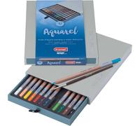 Kaojl-Design Crayons D'aquarelle Professionnels Set De 12+PinceauCrayons Pour Artistes Solubles Dans L'eau Pour Le Dessin,Le Coloriage Et La Peinture