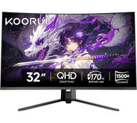 Kaojl-Ecran Pc Gamer 32 Pouces-Incurvé Qhd 2560x1440 170hz 1500r Ecran Gaming,1ms Hdr10 Adapitve Sync Hdmi&displayport
