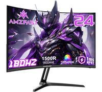 KAOJL-Écran Pc Gamer Incurvé 24 Pouces-180Hz,Fhd 1920X1080,Srgb 130%/Dci-P3 97%,1 Ms Mprt,Anti-Lumière Bleue,Adaptive Sync,Hdmi 1.4+Dp 1.2,Vesa 75X75,Amzg24C1